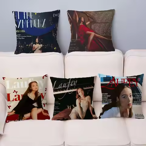 Singer Laufey Bewitched Pillow Gift Home Office Decoration Bedroom Sofa Car Cushion Cover Case 45x45