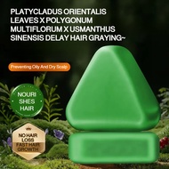 Usman Grass Shampoo Soap Handmade Essential Oil Soap Improve Dandruff Itching Soap  Hair Growth Noni