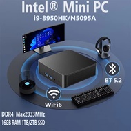 Portable WiFi 6 Mini PC Windows 11 Intel Core i9 8950HK Desktop Pc Gaming Computer 16GB DDR4 1TB 2TB