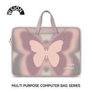 laptop bag bag V-ISION Purple Halo Butterfly Laptop Bag Women's New Portable Suitable for Apple macbook15 Point 6 Inch Air13.3 Huawei Lenovo 14 Liner Pro Protective Cover
