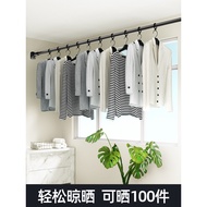 ST/💥Punch-Free Telescopic Rod Clothing Rod Hanger Curtain Rod Shower Curtain Rod Air Clothes Expanding Rod Hanger Clothe