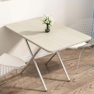 Foldable Square Dining Table Home Use Small Table 2 Person Meal Table 70cm Stall Table 4 Legged Tabl