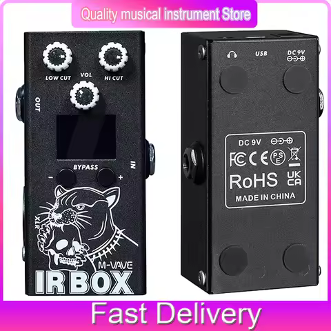 M-VAVE IR Box Electric Guitar Effects Pedal IR Cab Impulse Response Cabinets Simulator Speaker Pedal