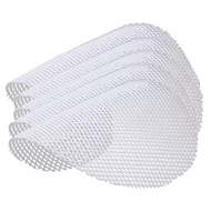 (IBRD) 5 Pcs Silicone Steamer Mesh Mats, Reusable Non-Stick Round Steamer Pad, Steamed Buns Baking Pastry Mat, 40cm in Diameter