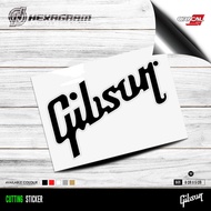 Cutting Gibson Logo Sticker | Gibson Guitar Logo Sticker | Gibson - Black