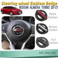 Nissan Almera Turbo 2020 2021 Steering Wheel logo Emblem Badge