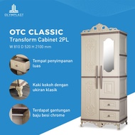 Lemari Pakaian 2 Pintu Dengan Kaca Olymplast Lemari Plastik 2 Pintu OTC Classic Olymplast Original