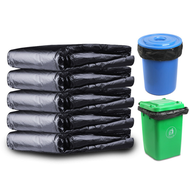 50pcs Garbage Trash Bag Large Size Rubbish Dustbin Thickened High Quality Plastic Beg Tong Sampah Hi