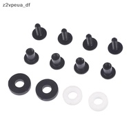 z2vpeu 6 Sets Black Steel Short Post Chicago Screw Set Cross Head Perfect for DIY Kydex PH