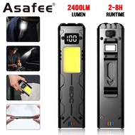 ASAFEE DC01 Multifunctional EDC Flashlight LED+COB Camping Outdoor Tactical Torch Work Emergency Mag