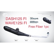 Y01 WAVE125i FI/WAVE DASH125 FI CJ IPOH 28MM EXHAUST RACING CUTTING STANDARD (SLIP ON )