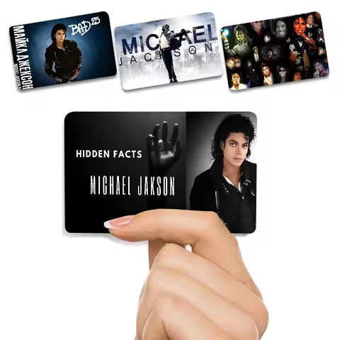 Michael Jackson Fashion Matte Gold Silver Black Matte Film Skin Sticker Tape For Bank Credit Debit C