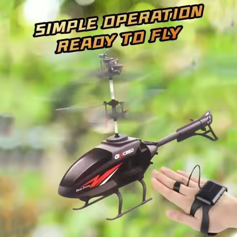 Watch Wrist Remote Control Aircraft Hand Controlled Flying Helicopter Induction Helicopter With Ligh