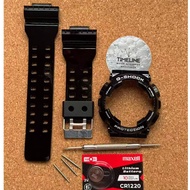 Glossy Watch band GA100 GA110 GA120 GD100 GD110 GD120 White Font Watch Accssories