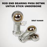 Rod End Bearing Phs6 Detmk Bearing Phs 6 Rod End Drat Kanan / Untuk Stick Underbone