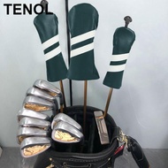 TENOL 3 Pack Golf Club Covers, Golf Club Head Covers for Driver, Woods and Hybrid, Golf Driver Headc