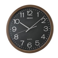 [𝐏𝐎𝐖𝐄𝐑𝐌𝐀𝐓𝐈𝐂] Seiko Clock QXA806A QXA806 Decorator Brown Marble Casing Black Dial Analog Quiet Sweep Silent Movement Wall