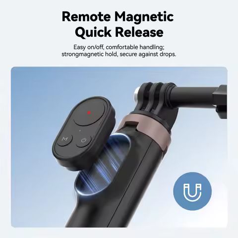 TELESIN Remote Control Wireless Bluetooth Selfie Stick Tripod For DJI OSMO Action 4 5pro 6 360 Gopro