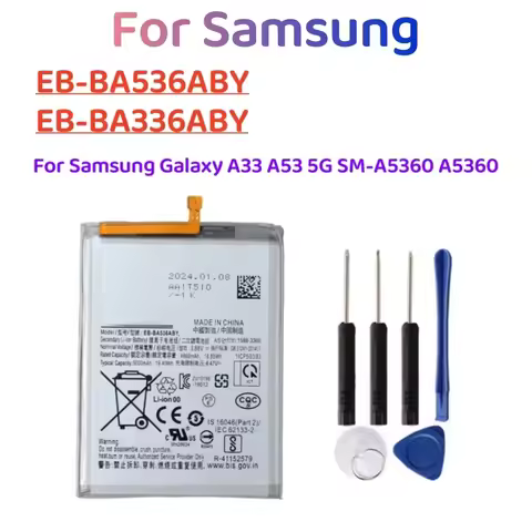 EB-BA536ABY Replacement Battery EB-BA336ABY For Samsung Galaxy A33 A53 5G A336 SM-A5360 A5360 Phone 