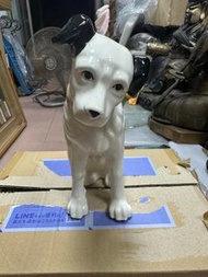 老日本 昭和 勝利狗 Victor 留聲機 Nipper 陶瓷 商空佈置 高21cm 7 類佐藤象