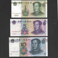 Uang kuno china 1999-2005 pecahan 1,5 dan 10 yuan