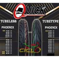 ✇Quick Tire Phoenix Size 14 Tubeless (Tl) &amp; Tubetype (Tt)