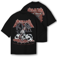 METALLICA K'EM ALL T-SHIRT BAND OVERSIZED  PREMIUM SOFT COTTON S30 GSMS-5XL