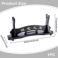 Wooden Sword Rack Samurai Sword Display Stand Black Sword Display Stand with Chinese Character for K