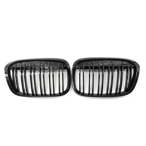Fit for BMW F48 F49 X1 X-Series 2016-2017 GLOSS BLACK Double Line Front Grille