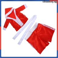 🧶 1Set Newborn Boxing Costume for Baby Boy Photography Use Red Synthetic Fiber Outfit