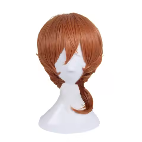 Chuya Nakahara Cosplay Curly Men and Women for Male Party Halloween Dark Brown Short Cosplay Synthet