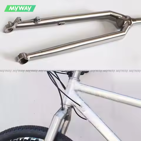 MYWAY Titanium MTB Hard Fork, 29er,Tapered Tube, IS Disc Brake Off-Road Front Fork
