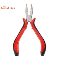 1 Pack 45 Steel Jewelry Bead Crimper Tools Crimping Press Plier for Jewelry Making Red
