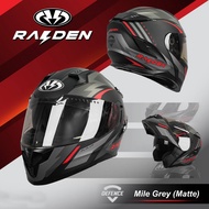 หมวกกันน็อค เปิดคาง /Raiden Flip Up Defence  Metal Grey   **เลือกขนาดได้**