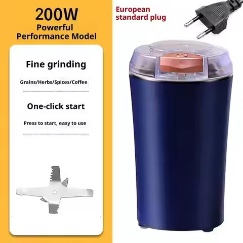Portable Coffee Grinder Food Grinder 500ML 8 Blades Multipurpose Fine Grinder Crusher Pepper Grinder