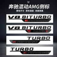 Suitable for Benz Hybrid Side Label Car Label Sticker Fender C63S GT63 S63 GLE53 SL63S Modified AMG