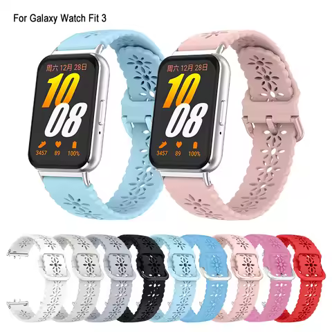 Romantic strap for Samsung Galaxy Fit 3 Smart Watch Wedding Strap Lovely Women Plum Watches Strap fo