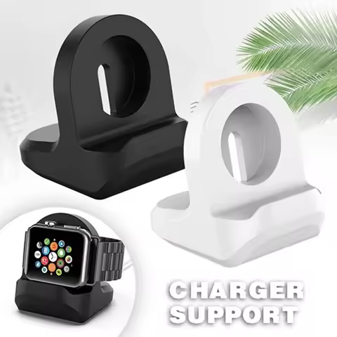 Holder For Apple Watch Series 5/4/3/2/1 Stand Nightstand Keeper Silicone Home Charging Dock Station 