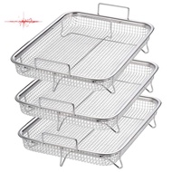 3 Pack Air Fryer Basket Air Fryer Tray Wire Rack for Oven,