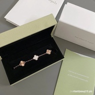 Van Cleef  Van Cleef & Arpels[VC@White Shell Laser Five-Flower Bracelet]--VC