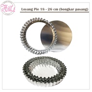 ALUMINUM PIE PAN (DISASSEMBLE) DIAMETER 18 / 20 / 22 / 24 / 26 CM PIE/ Pay/