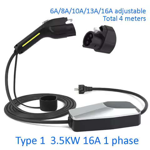 Type 1 EV Charger 3.5KW Charging Cable Portable home use Electric Vehicle Car Charging Use