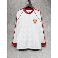 1991 Manchester United away retro long sleeved football jersey S-2XL