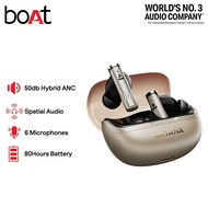 boAt Nirvana Zenith Pro Wireless Earbuds 50dB Hybrid ANC 80 Hrs Playback Real Spatial Audio