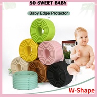 2 Meter Baby Edge Corner Protector Safety Bumper Strip Corner Guard Rubber W-Shape Safety Edge Strip