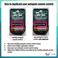 [Top Selling] AutoGate Door Remote Control SMC5326 330MHz 433MHz Auto Gate Wireless Remote CfNU