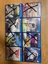 PS4 遊戲合集 (鬼滅之刃, FIFA 16, NFS, MHW, Call of Duty, Horizon)