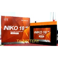 (READY STOCK) CAR BATTERY NIKO 18 MF NS60R - delivery by J&T or  DHL