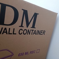 TERMURAH thinwall merk DM 650 ML REC 1dus isi 500 pcs