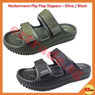 Neckermann Flip Flop Slippers - Olive / Black - 7236